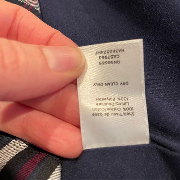 Halogen Blue Plaid Dark Academia Sheath Dress Womens MP Short Sleeve Peplum - Picture 7 of 8